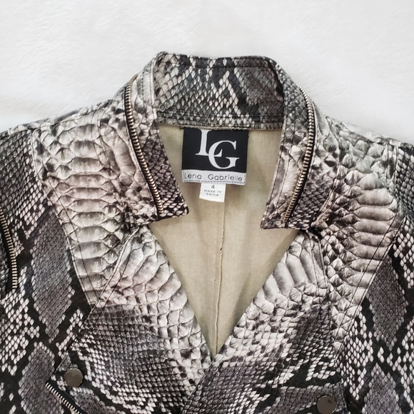 Lena Gabrielle | Snakeskin Jacket - Picture 2 of 3